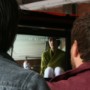 Overseeing the shot with the director on SCHOOL DAYS